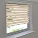 Produktbild Easy-Shadow - Doppelrollo 60 x 160 cm beige Klemmfix ohne Bohren Vario Seitenzug Duorollo Zebrarollo für Fenster und Türen