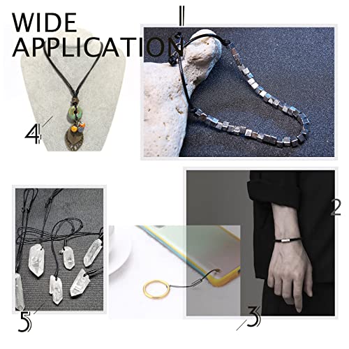 Ph Pandahall 2Mm Black Waxed Cord For Jewelry Making, 100 Yards Waxed Cotton Cord Thread Beading Cord String For Bracelet Necklace Waist Chain Anklet Macrame Supplies #TOP3