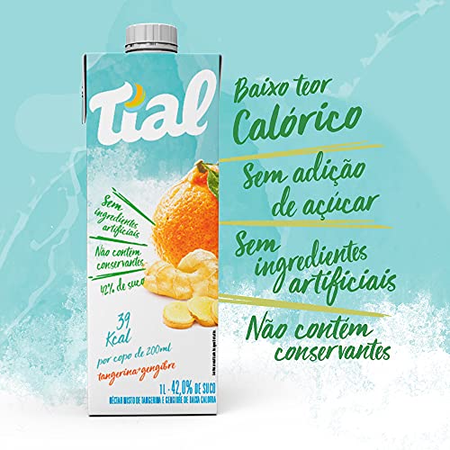 Nectar Tangerina com Gengibre Baixa Caloria Tial, 1000 ml