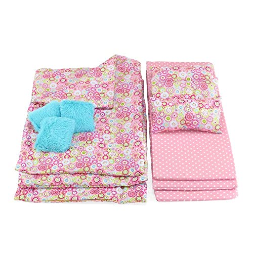 Emily Rose 18 Inch Doll Furniture | 18" Doll Triple Bunkbed Bunk Bed - Includes Clothes Storage Drawer & Doll Bedding | Compatible With Most 14"-19" Dolls #TOP3
