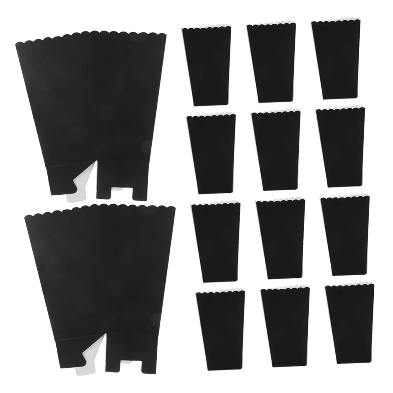 KICHOUSE 48pcs Bulk Paper Popcorn Boxes Movie Night Snack Containers Stylish Modern Design