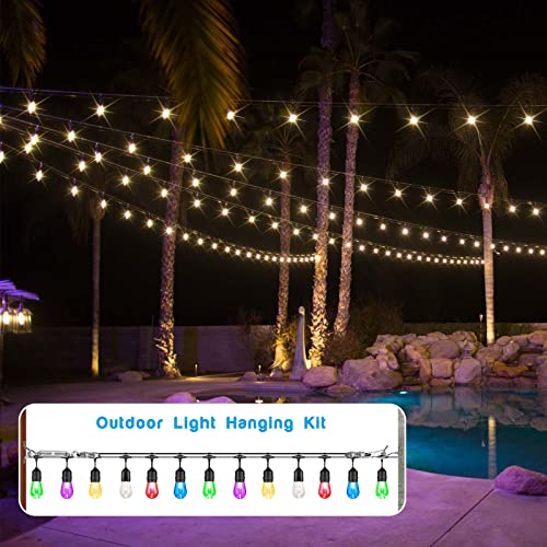 GARHWAL Outdoor String Light Hanging Kit #TOP13