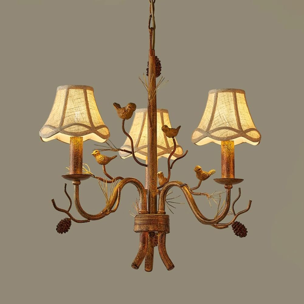 Lampe de salle à manger vintage oiseau résolvant le manque d'éclat