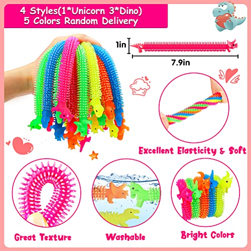 28 Pcs Valentine Glow In The Dark Strecthy Strings Toys Valentine Day Cards For Kids Boy Girl Classroom School Exchange Gifts Sensory Fidget Bulk Toys Valentine Party Favors Goodie Treat Bag Stuffers #TOP5