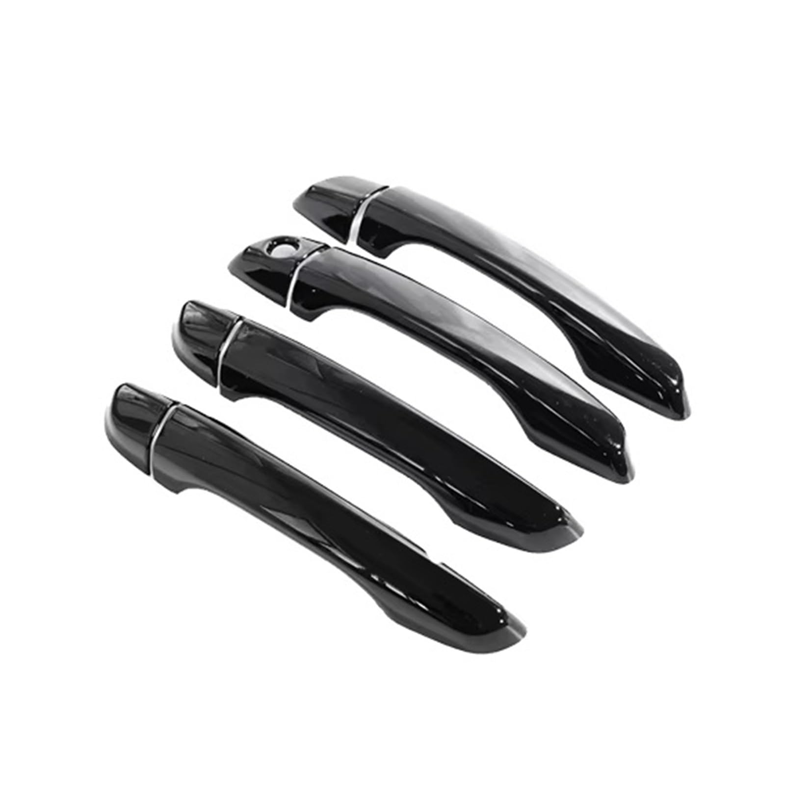 Cfdekoib Gloss Black Exterior Door Handle Cover Car Exterior Door Handle Cover Compatible With Peugeot For 208 For P21 2020-2023 Cap Trim Frame Plus Extra Pair Set Accessories
