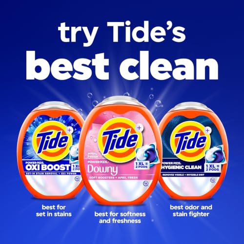 Image of Tide Power PODs + Downy Laundry Detergent Pods, 57 Count, Soft Boosters + April Fresh