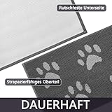 fannos Schmutzfangmatte Innen & Außen [50×80cm] – Fußmatte mit Rutschfester Unterseite | Saugstarke Fussmatte aussen/innen | Waschbare Schmutzmatte für Haustür & Eingangsbereich