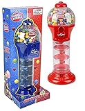 Large 18' Spiral Fun Gumball Candy Bank (Red) Dubble Bubble Hard Candy Jaw Braker Machine