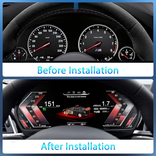Wowuseful 12.3 ''DIGITALE DASHBOARD - E90 Digital Dash, Aftermarket Digital Instrument Cluster, Digital Gauge Cluster For Bmw 3 Series E90 E91 E92 E93 2005-2012, Automotive Replacement Instrument Panel Gauges thumb #1