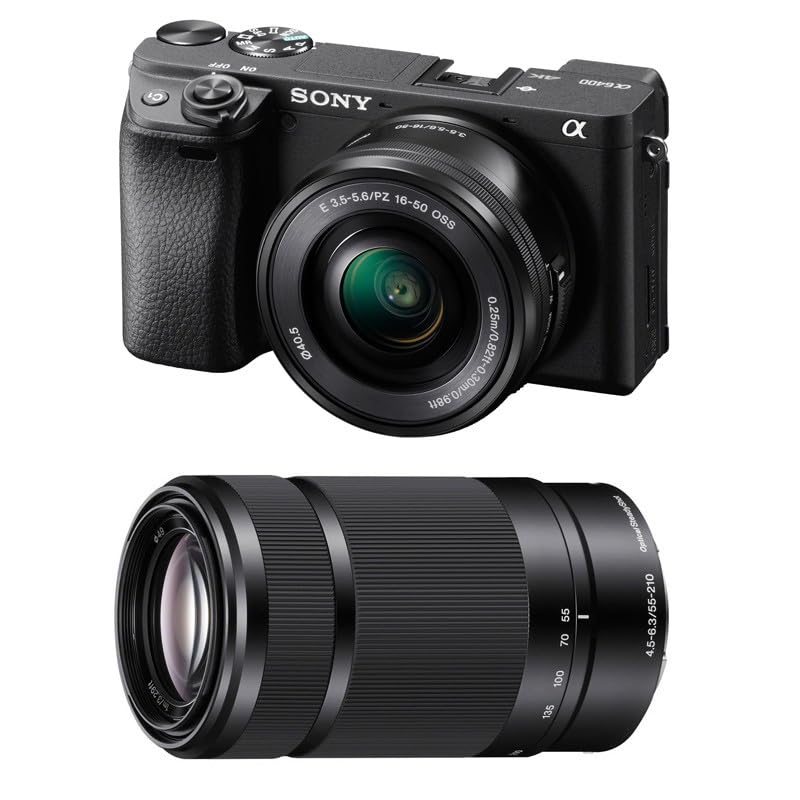 Kit Photo Personnalisé créé à l'aide de SONY Alpha 6400 Noir + 16-50 + 55-210
