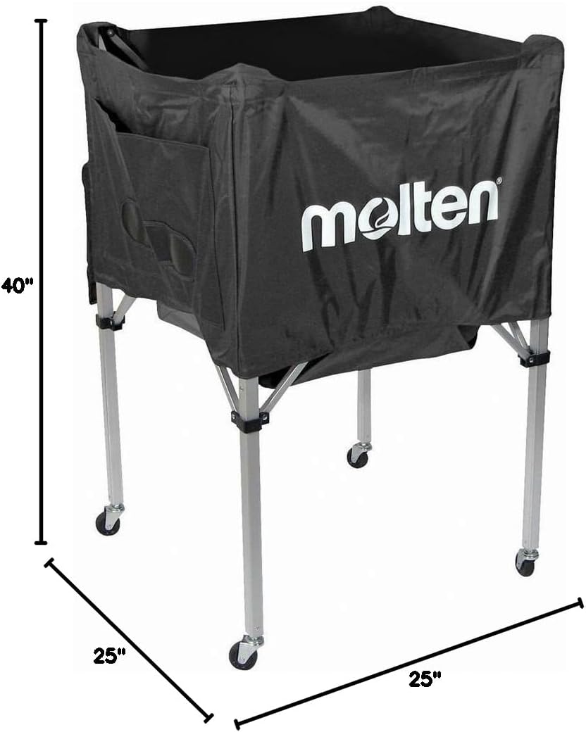 Molten Volleyball Cart, Standard Square Design (Black)
