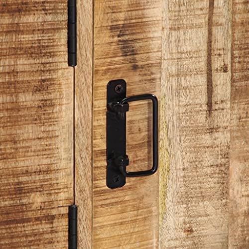 YOPOTIKA Side Cabinet With 3 doors and 1 compartment,For Dining Room,Living Room, Hallway 120x30x75 cm Solid Mango Wood