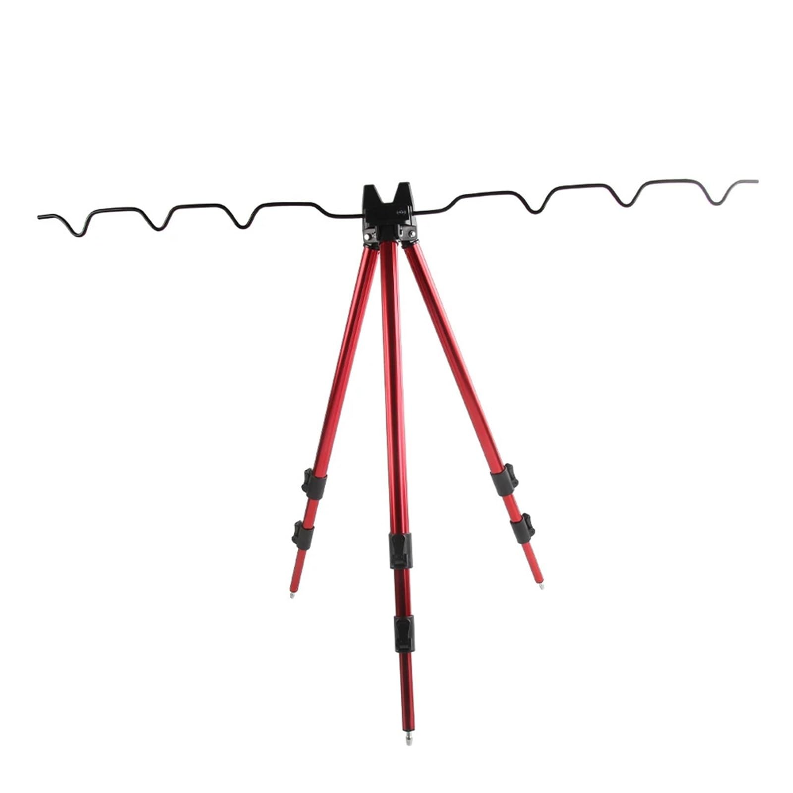 XCTDSVAH Rod Rests Fishing Telescopic Aluminum Alloy Fishing Rod Tripod Stand Holder Gear Accessory For & Hand-held Rods