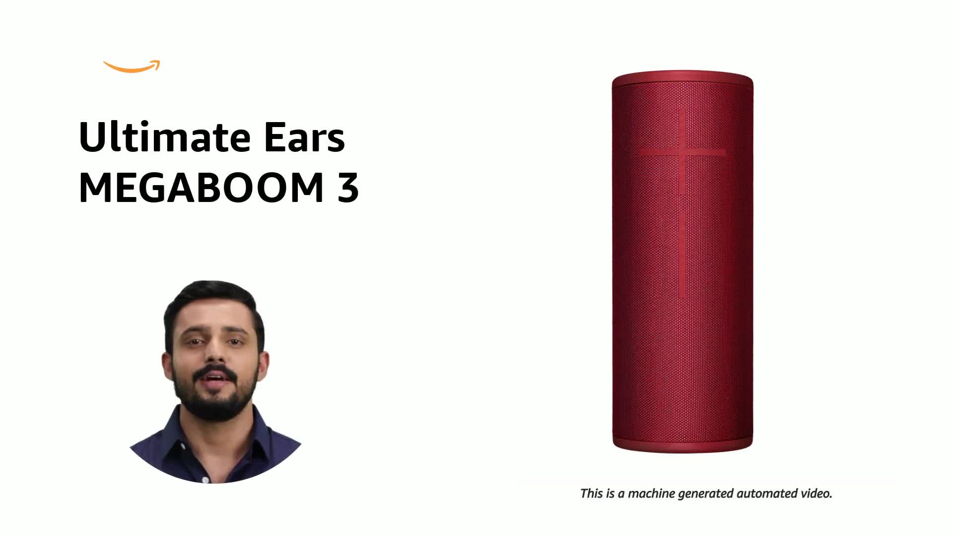 Ultimate Ears MEGABOOM 3 ワイヤレススピーカー レッド Ultimate Ears MEGABOOM 3 Wireless Bluetooth Portable Speaker (Red