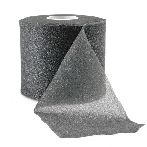 Cannon Sports Pre Wrap 30 yards-rol, atletische schuimband, voor enkel, polsen, knieën, ellebogen, haar, zwart
