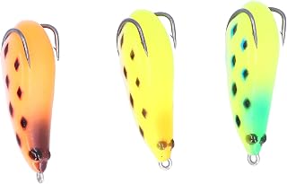 Artificial Fish Bait Lifelike Soft Silicone Lure Fishing Swimbait with Hook 3Pcs Set for Outdoor Fishing Green Head Yellow Yellow Orange