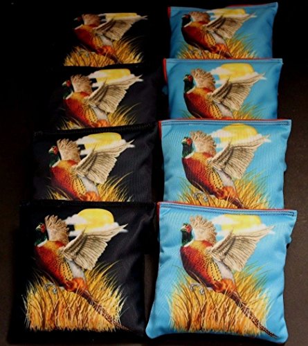 Backyardgamesusa Bird Hunting Season Pheasant Flying 8 Regulation Cornhole Bean Bags B272 #TOP20