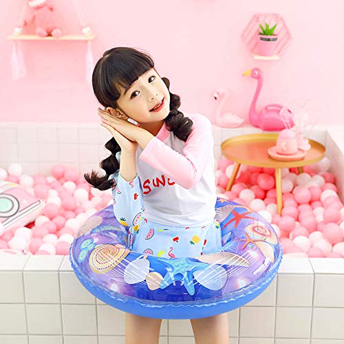 Zah Swim Rings For Kids Adults Pool Swimming Ring Inflatable Float Raft Water Swim Tube Summer Beach Party Decoration (20 Inch, Blue Sea) #TOP1