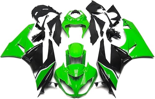 Kit de carenado verde negro para Kawasaki ZX6R NINJA 2010 2011 2012 ZX636R 10 11 zx-6r 636 2009 12 ZX-6R ABS plástico moldura de inyección para