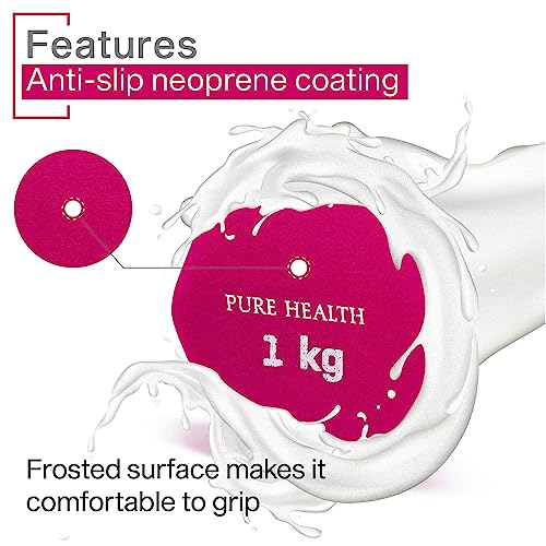 Neoprene Dumbbell Hand Weights Pair Home Exercise for Women Men Arm Pilates Dumbbells in 1kg 1.5kg 2kg 3kg 4kg 5kg 8kg 10kg Set - Image 5