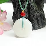 和田玉白玉吊坠平安扣玉石玉器珠宝饰品