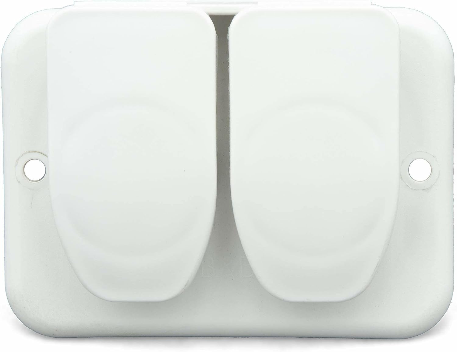 Thetford|B&B Molders RV Replacement Parts and Accessories Camper Dual Phone/Cable TV Plate with Jack Covers Polar White PN 94322