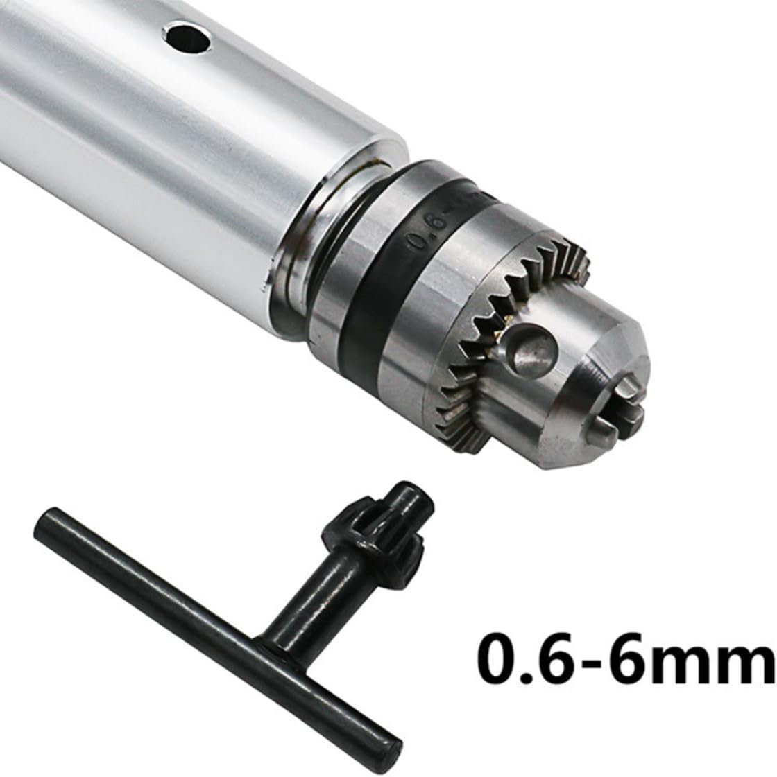 Alloy Hand Drill Set with Multi Tool Chuck, 0.6-6.0mm Silver