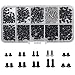 Mikihat 500 Piezas Tornillos de Ordenador, M2 M2.5 M3 Tornillos de Computadora, Tornillos Placa Base, Tornillos de Cabeza Plana para Ordenado Moviles Tabletas Disco Duro de PC Placa Base Ventilador