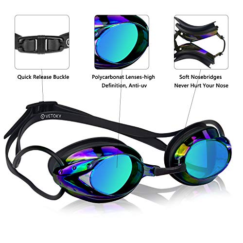 Vetoky Swim Goggles, 2 Pack Swimming Goggles No Leaking Adult Men Women Youth #TOP1