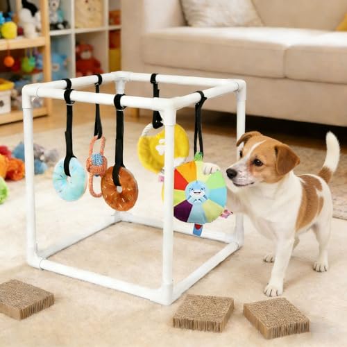Puppy Play Gym with Toys and Bungee Straps