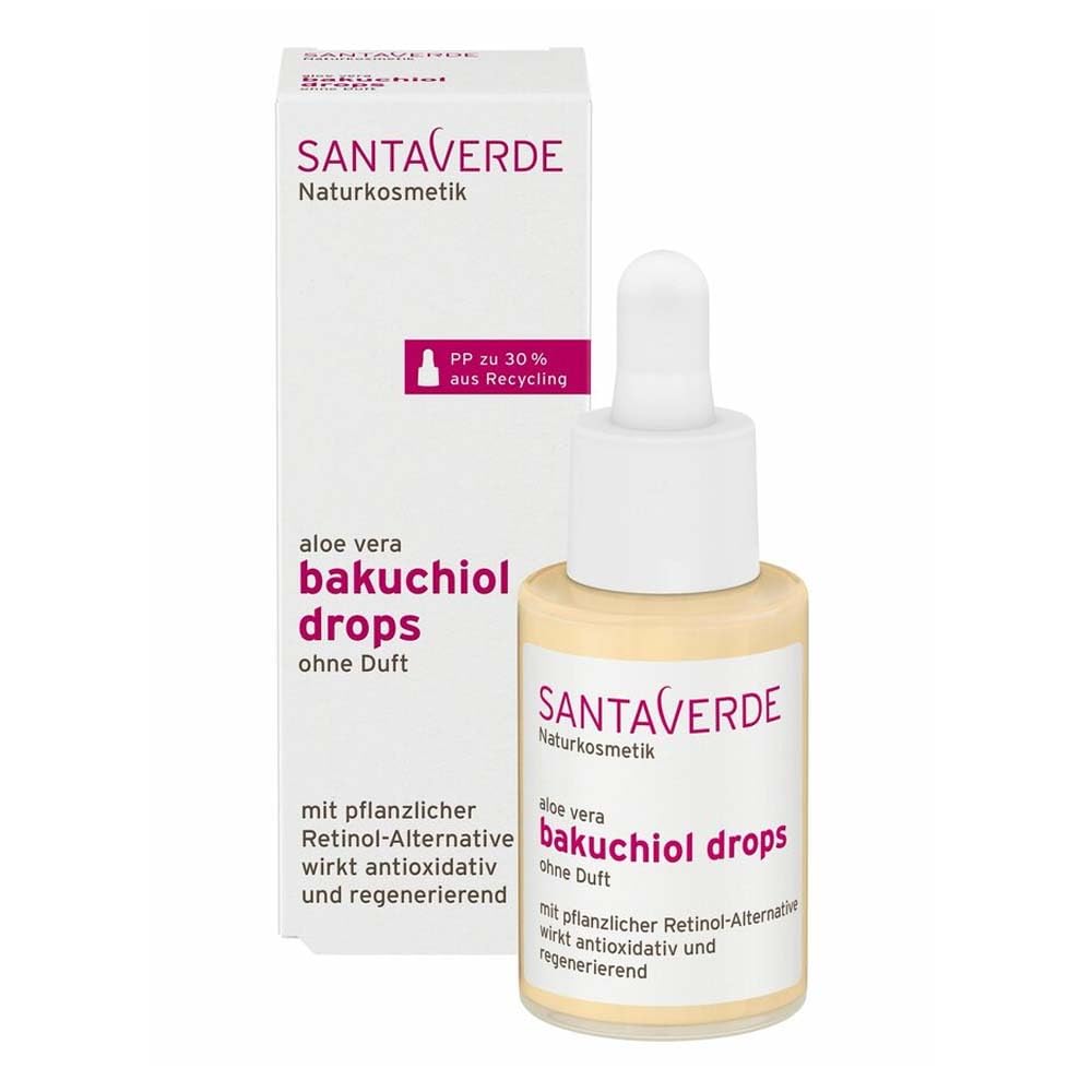 Santaverde Gesichtspflege-Serum Bakuchiol Drops Serum, parfumfrei, 30 ml