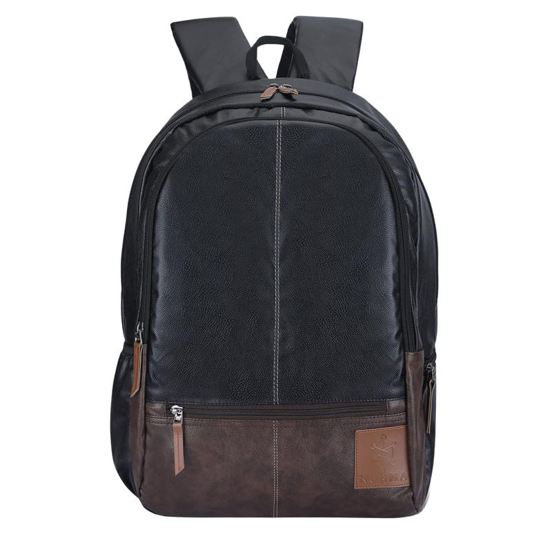 KURMA Unisex Power Floww 25 Liter PU Leather Laptop Backpack Office/School/Travel/Business Bags for Men & Women with Bottle Pocket - fits 15 Inch Laptop (KBPUBLK8-0124, Black) (B0CXM9R8RN) Amazon Price History, Amazon Price Tracker