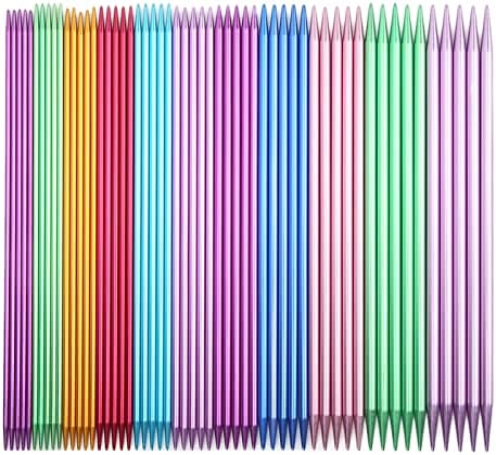 Pokerty9 Knitting Needles, Incisive Tapered Points Light Weight Double Pointed Knitting Needles for Household for Weaving