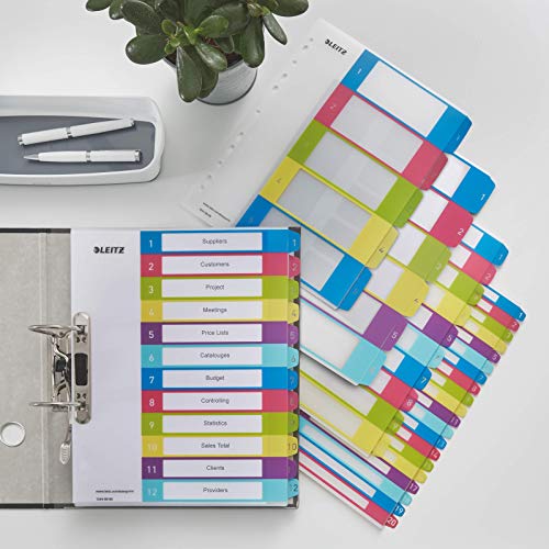 Intercalaires A4 imprimables Leitz WOW en plastique ultra-résistant - 4