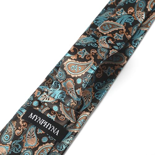 Image of Men's Tie Set with Pocket Square and Cufflinks | 100% microfiber; tie 59 x 3.15 in; square 10 x 10 in; gift box included
