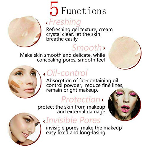 Phoera Face Primer Invisible Pores Base Oil Control Added vitamins Makeup Base Pore Filler Moisturiser Matte Finish Long Lasting Makeup Skin Pore Minimizer UK Cosmetics AquaPurity 6ml - Image 7