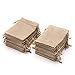 60 Pieces Burlap Bags with Drawstring Drawstring Gift Bags Jewelry Pouch for Wedding Party DIY Craft Holiday Christmas (5.3 x 3.8 Inch, Linen)