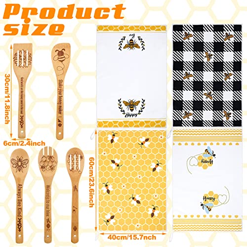 Paños de cocina de panal de abeja Bencailor absorbentes de 40 x 61 cm 4