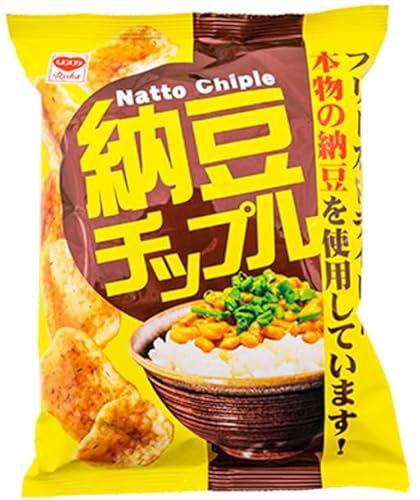 納豆チップル(48g) 12袋入|駄菓子 お菓子 スナック菓子 おやつ おつまみ 昭和 まとめ買い 業務用 景品 やおきん リスカ 菓道