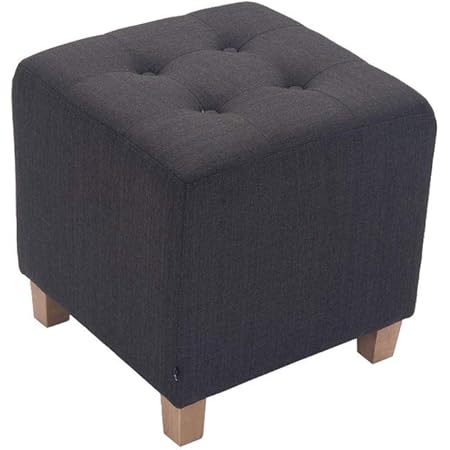 Taburete Bajo Pharao Tapizado En Tela I Puff con Altura De Asiento 46cm