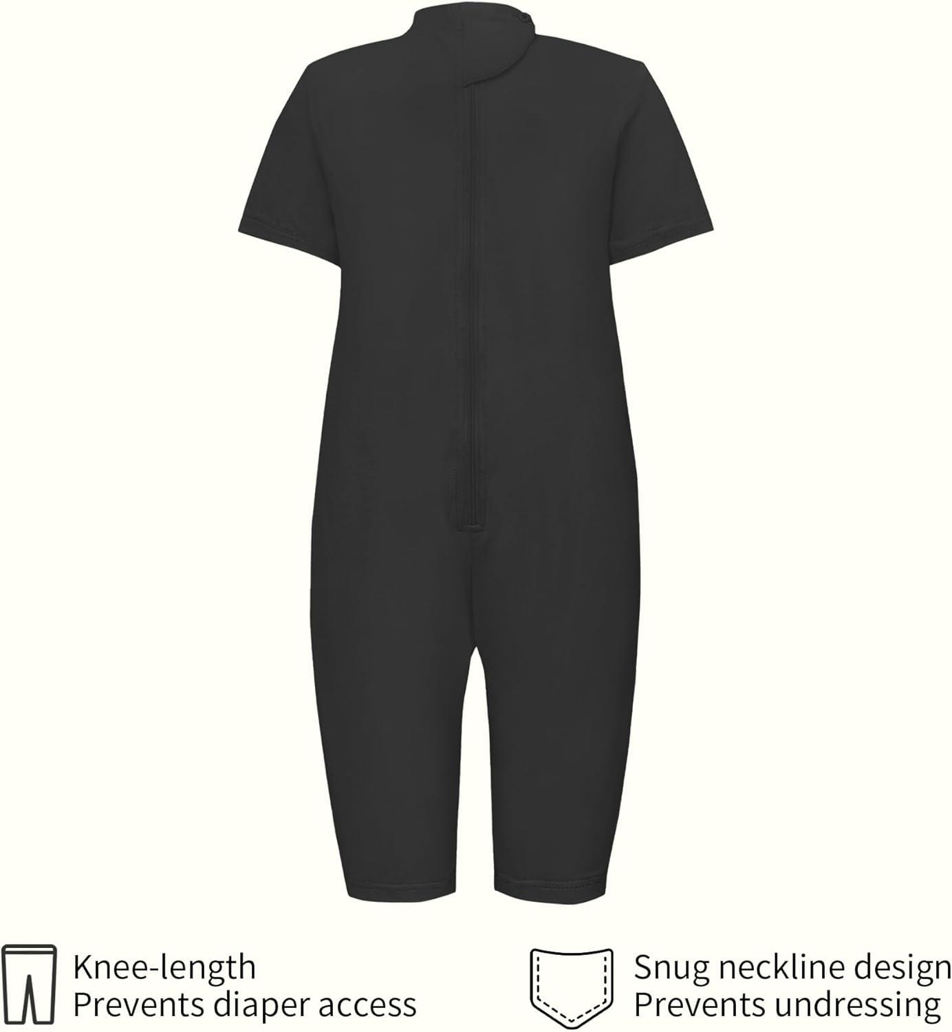 Adaptive Clothing for Kids Special Needs Autism Sensory Jumpsuit Anti-Strip Romper with Back Zipper Sizes 3-16 Years - Image 3
