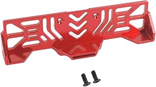 RZXYLRC Aluminum Alloy Battery Tray Mount for Axial SCX10 III AXI03007 1/10 RC Crawler Upgrade Parts (Red)