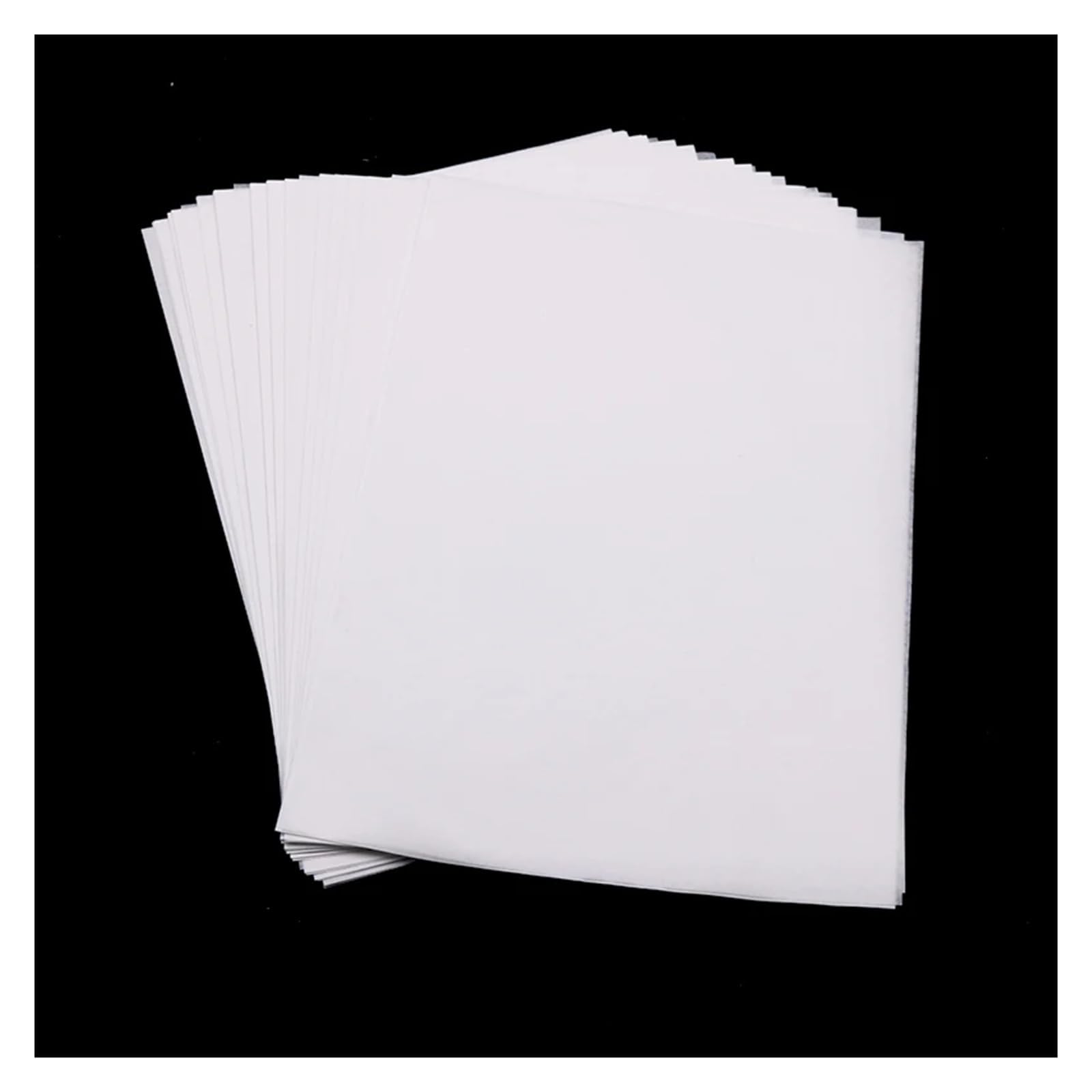 Geschenkpapier Bögen Durchscheinendes Seidenpapier, 100 Blatt A4/A5 | Obstverpackung, florales Verpackungsmaterial(100pc A5 G-Black)