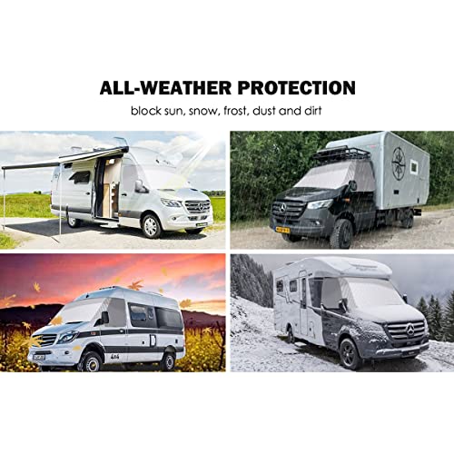 Vanncamp Windshield Cover For Mercedes Benz Sprinter 2007-2022, Rv Front Window Cover #TOP3