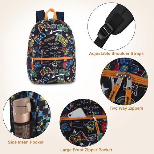 Trail maker 24 Pack of 17 Inch Printed Bulk Backpacks For Boys and Girls Wholesale Backpacks in Bulk for School Kids (Boys Assortment)2