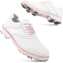 Women Professional Golf Sneakers Spikes Waterproof Golf Sports Shoes Ladies Golf Training Sneakers with Spikes
