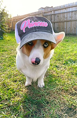 Popfizzy Princess Baseball Caps For Girls And Women, Bling Trucker Hat, Girls Princess Hat, Sparkle Glitter Ballcap, Adjustable Snapback Hats (Pink, Black) #TOP3