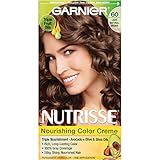 Garnier Nutrisse Nourishing Hair Color Creme, 60 Light Natural Brown (Acorn) (Packaging May Vary)