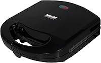 Vista 3 de Impress Panini Contact Grill Plata Metálico, Negro, 8 Pulgadas, IM-286B