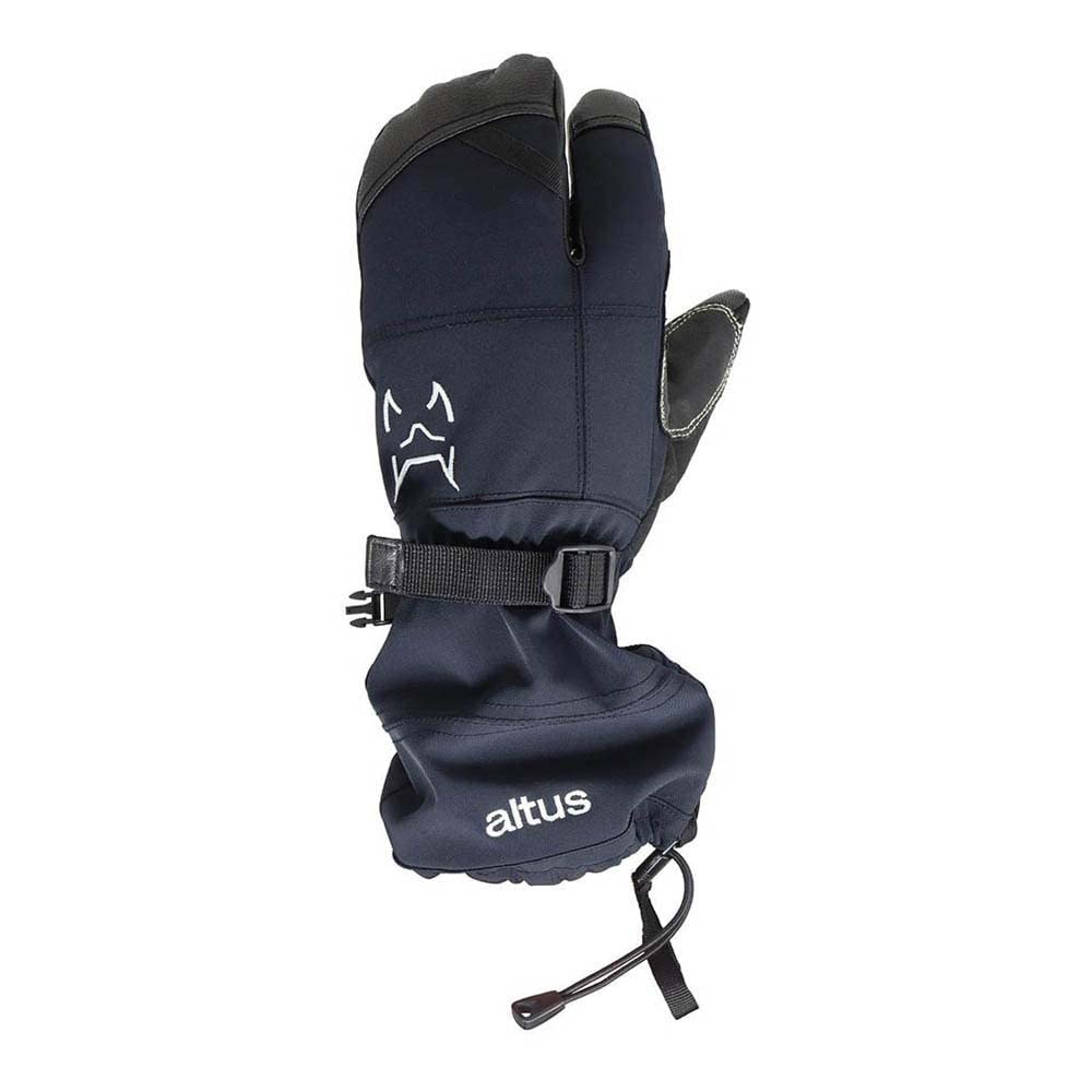 Manopla tri-dedo con un sotoguante de Polar. - C: Negro_ T: L, Multiclolor